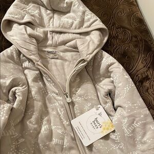 Burt's Bees Baby Tan Organic snowsuit NWT